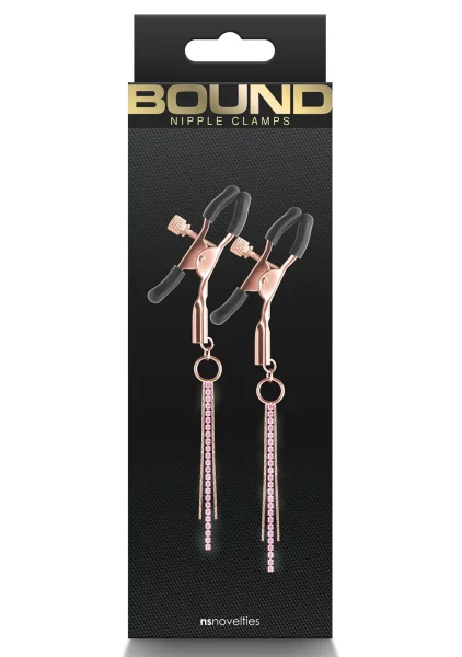 Bound Adjustable D3 Nipple Clamps by NS Novelties - Gunmetal