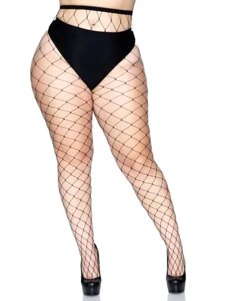 Fence Net Pantyhose Queen Black