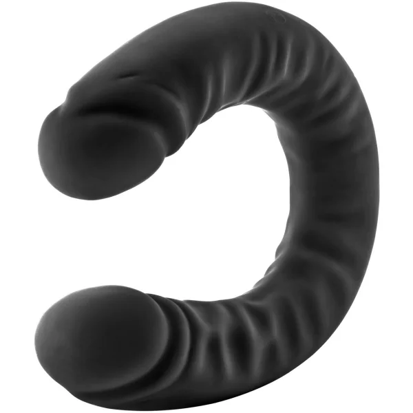 18" Slim Double Sided Dildo in Black
