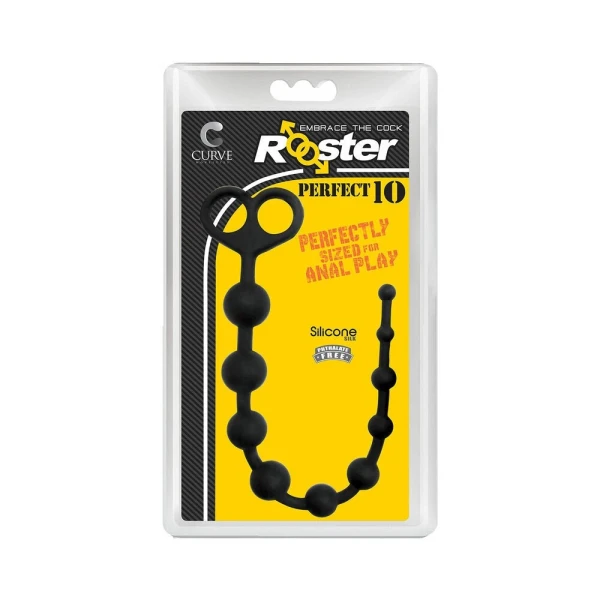 Rooster Perfect 10 Silicone Anal Beads