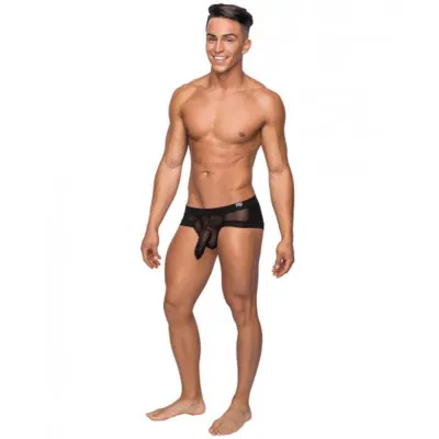 Hoser Stretch Mesh Micro Mini Shorts Black XL