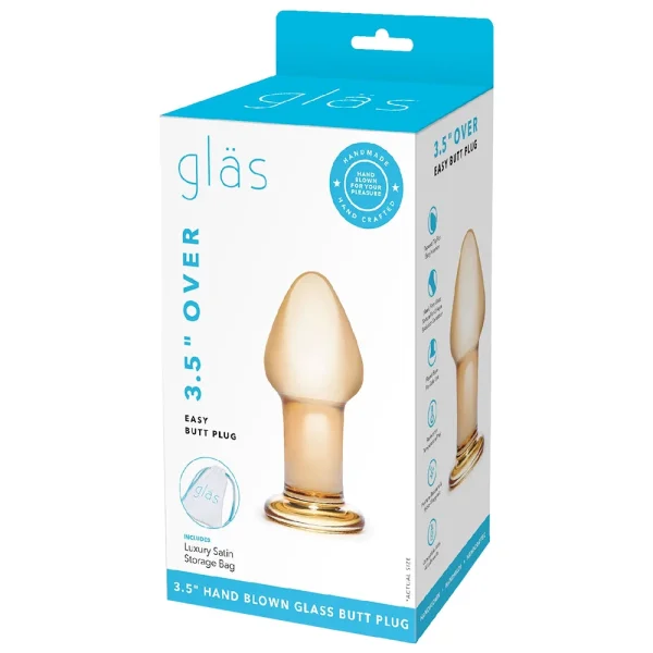Over Easy Glass Butt Plug