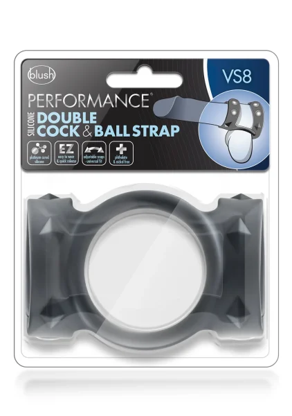 Performance VS8 Double Cock & Ball Strap by Blush Novelties