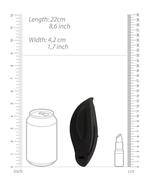 Minu - Lay On Vibrator  - Black - 4 Inch