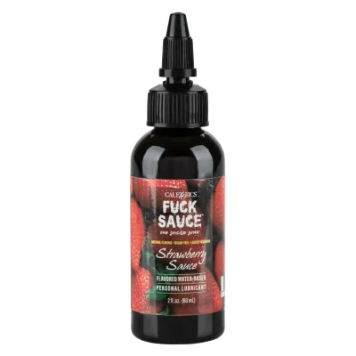 Fuck Sauce Flavored Water Based Personal Lubricant Strawberry 2 Fl Oz