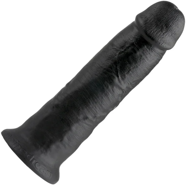 King Cock 10" Suction Cup Dildo - Black