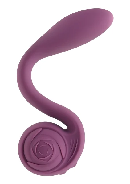 Gender X Poseable You Rechargeable Waterproof Silicone Dual Stimulation Vibrator - Purple