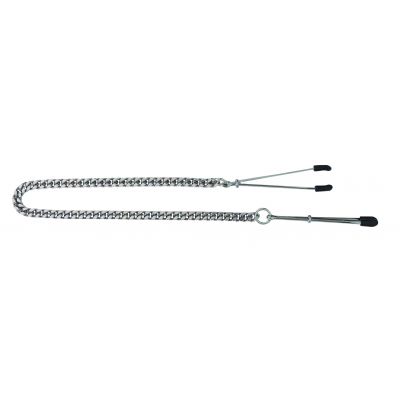 Tweezer Tip Nipple Clamps with Chain