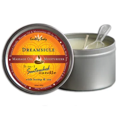 Earthly Body 3 in 1 Suntouched Massage Candle with Hemp and Soy