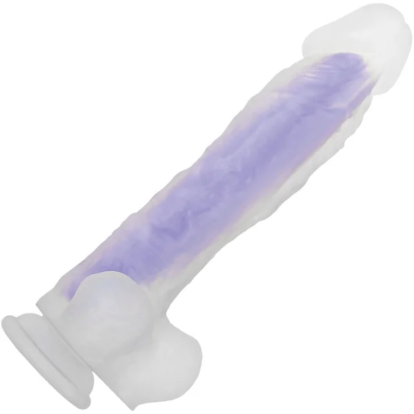 Evolved Luminous Stud Large Glow in the Dark Dildo, Dual-Density Silicone