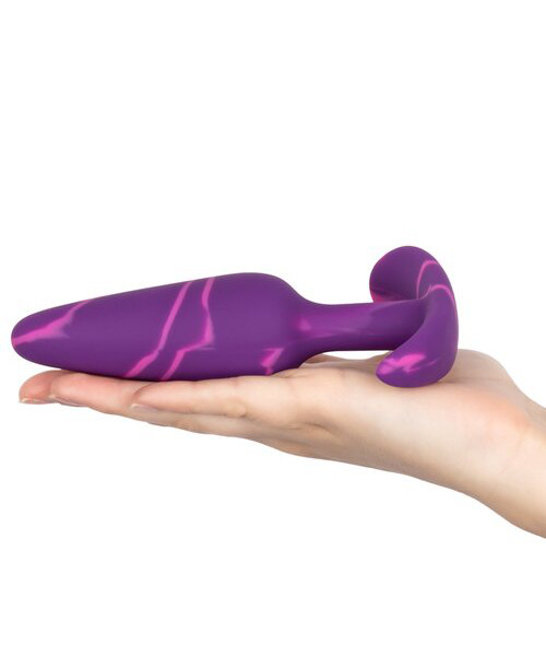 Mon Amour Purple Marble Silicone Butt Plug - 4, 4.8 or 5.8 Inch — image 6 of 6