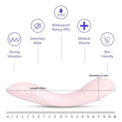 Flexible Silicone G Spot Vibrator