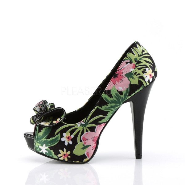 LOLITA-11 - Peep Toe Platform Pump W/ Ruffle Detail At Toe — image 7 of 8