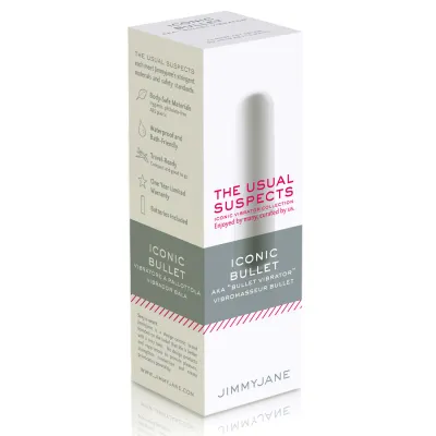 JimmyJane The Usual Suspects Iconic Bullet Vibrator White Color