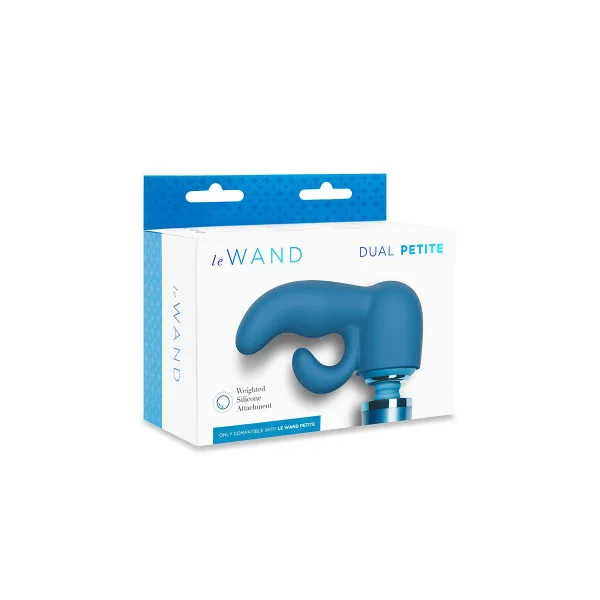 Le Wand Dual Petite Silicone Attachment For The Le Wand Petite Massager - Blue