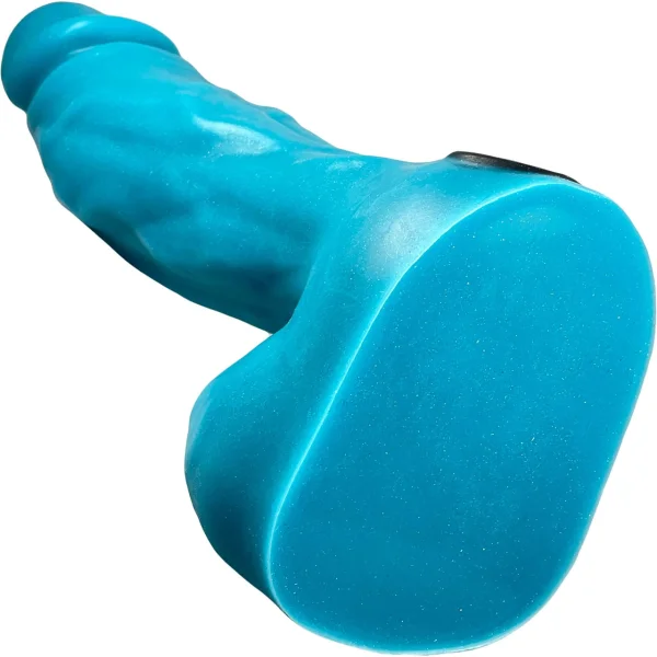 Dr. Manhattan 2.0 -  8.75" Silicone Glow-In-The-Dark Dildo With Balls By Uberrime