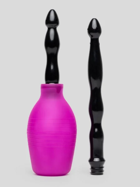 Cloud 9 Novelties Deluxe Enema Douche with Soft Nozzle Tip & Extended Reach Tip