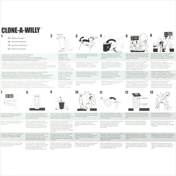 Clone-A-Willy Kit Glow In The Dark