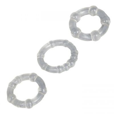 Bondara Set of Three Clear Variety Cock Rings