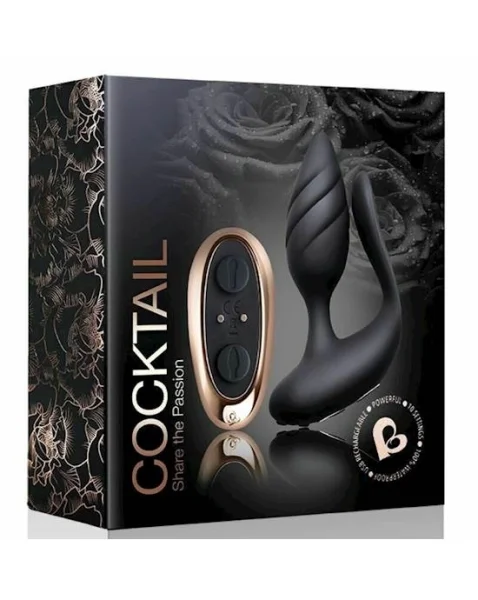 Rocks Off Cocktail Vibrating Pleasure - Black