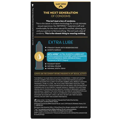 Skyn Extra Lubricated Condoms 10 Pack