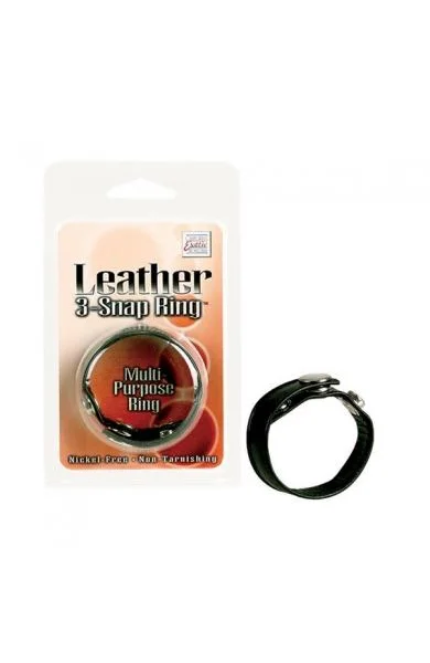 Black Leather Ring