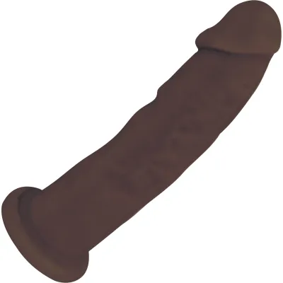 FleshStixxx 9 Inch Silicone Bendable Dildo Chocolate