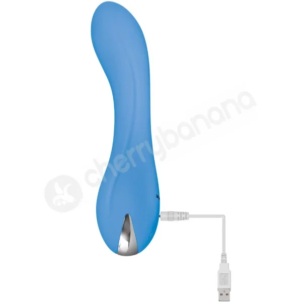 Evolved Blue Crush Flexible Vibe With Curved G-Spot Tip