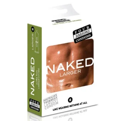 Four Seasons 6s Naked Larger Condoms 6 Pack