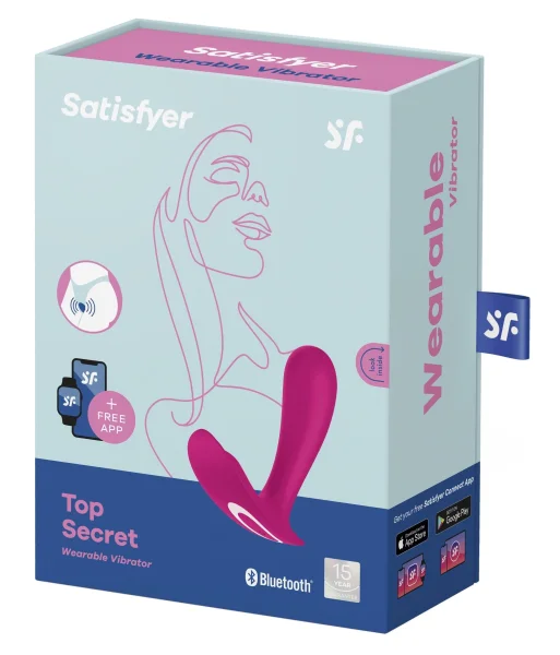 Satisfyer 4.3" Top Secret Wearable G-Spot Vibrator