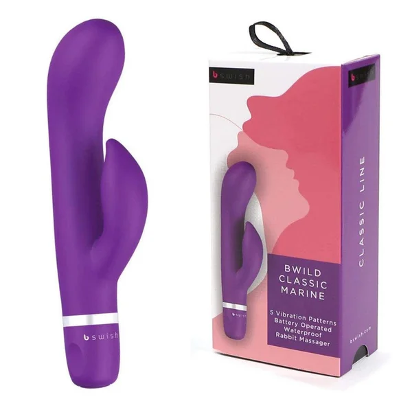 B Swish Bwild Classic Marine Rabbit Vibrator - Purple — image 18 of 21