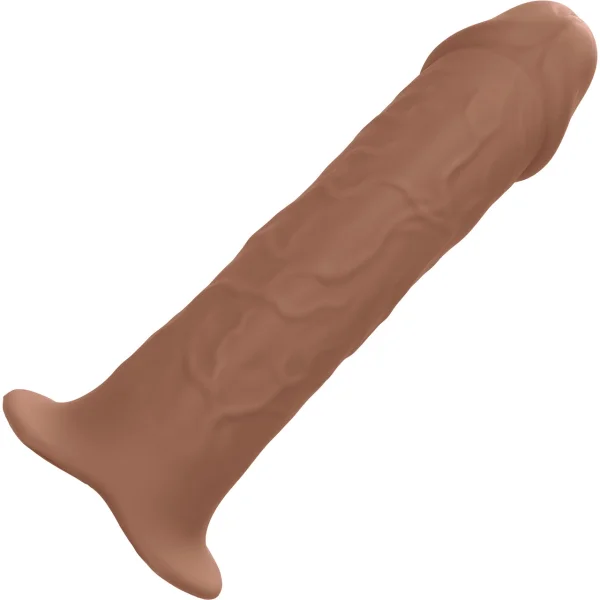 Performance Maxx Life-Like Silicone 7" Hollow Penis Extension With Harness By CalExotics - Chocolate