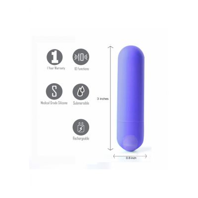Jessi Purple Power Bullet Mini Vibrator