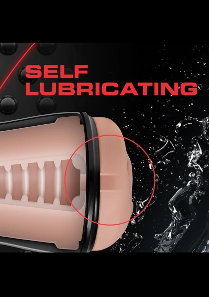 M for Men - Soft and Wet - Pussy with Pleasure Ridges and Orbs - Self Lubricating Stroker Cup