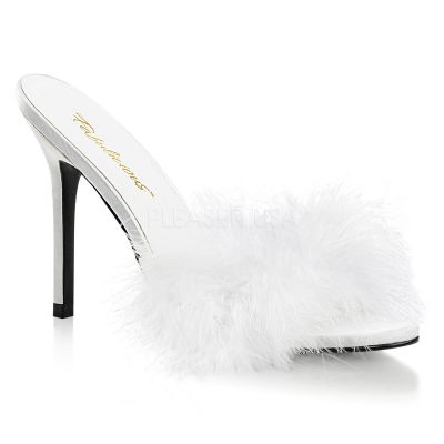 4 inches Heel Marabou Slipper