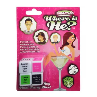 Bride to Be Where Is He Dice Hunt Game