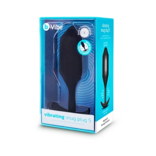 B-vibe Vibrating Snug Plug 5 Black