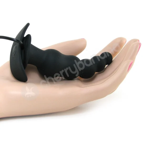 Tinglers I Black Vibrating Butt Plug
