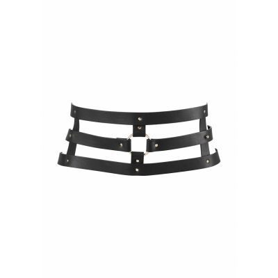 Wide Belt and Restraints Black Fetish Toys