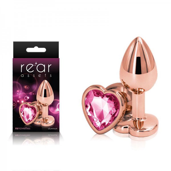 Rear Assets Rose Gold Heart Small