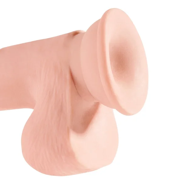 King Cock Plus 12" Triple Density Cock With Balls & Suction Cup Base - Vanilla