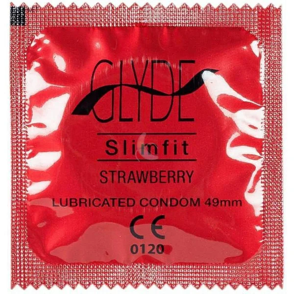 Glyde SlimFit Small Size Strawberry Flavored Vegan Condoms | 12-Pack — image 25 of 25