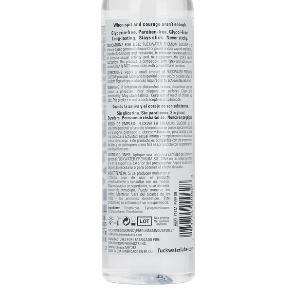 Fuck Water Clear- Water-Based Lube | 8oz — image 5 of 5