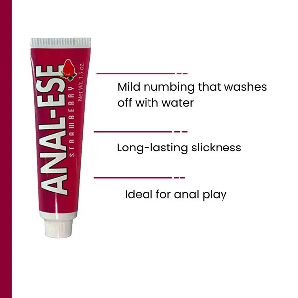 Anal-Ese Strawberry Numbing Anal Lubricant | 0.5 Oz (15ml) — image 22 of 23