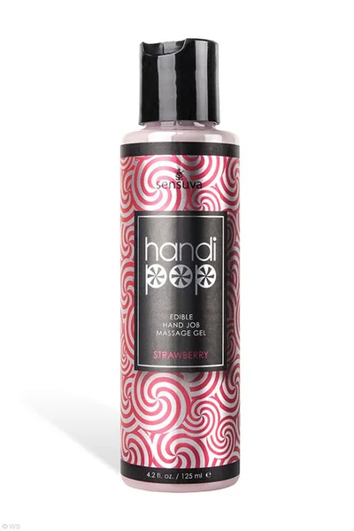 Sensuva Handjob Massage Gel - Strawberry (125ml) — image 2 of 2