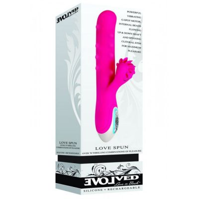 Love Spun Rechargeable Rabbit Vibrator by Evolved