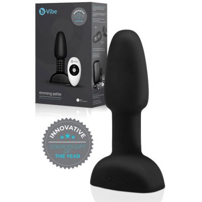 B Vibe Rimming 4 9 Petite Butt Plug with Remote