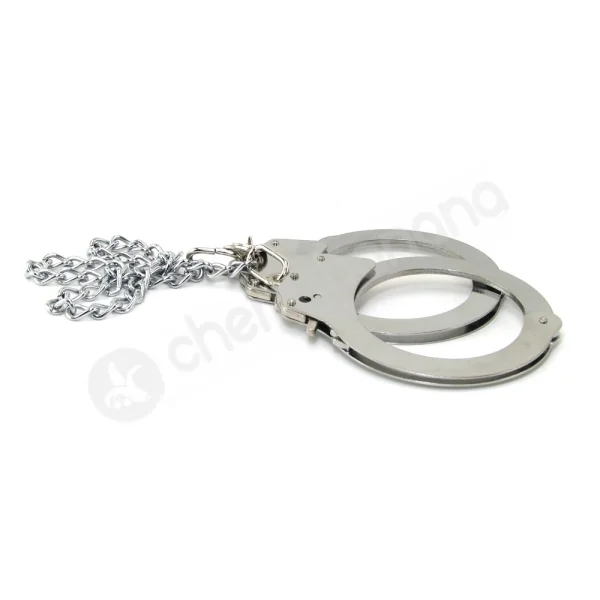 Ouch Silver Pleasure Legcuffs