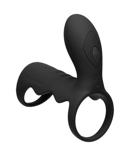 Vibrating Cock Cage with Wireless Remote - Black