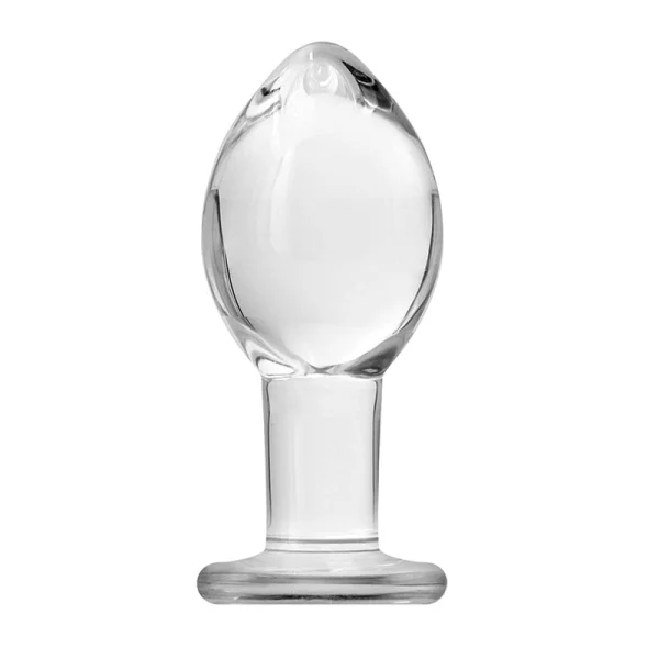 Crystal Premium Glass Large Butt Plug